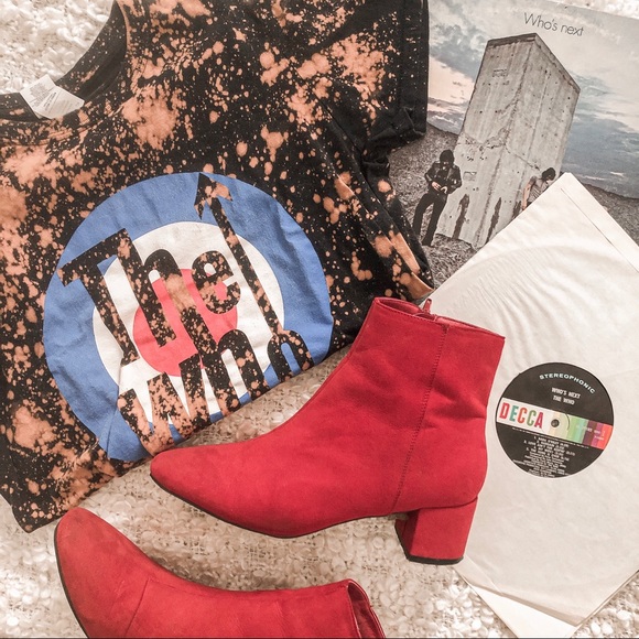 Tops - THE WHO DISTRESSED BLEACHED CONCERT TEE